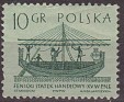Poland - 1963 - Ships - 10 Groszv - Green - Polonia, Ships - Scott 1125 - Phoenician Merchant Ship - 0
